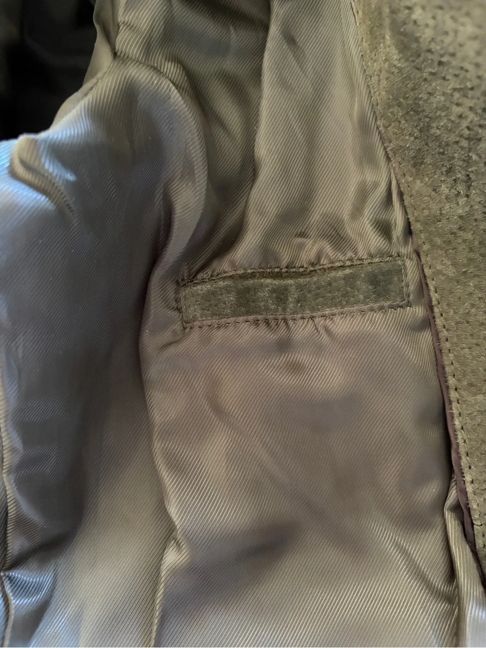 Vintage Wilson’s Leather Dark Olive Green Leather Suede Coat. NTN. Size S - Picture 3 of 12
